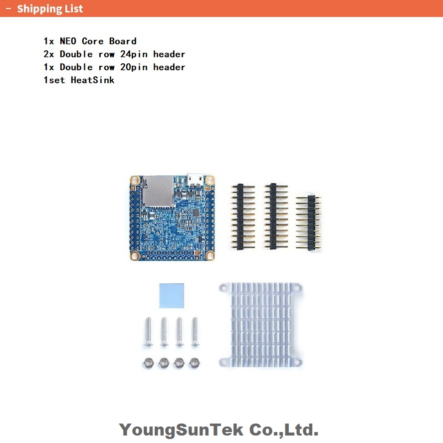 Khadas Vim4 8Gb - NanoPi Neo Core LTS & Heatsink